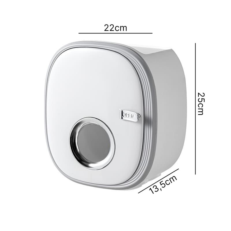 Wall-mounted toilet paper holder, hygienic paper support